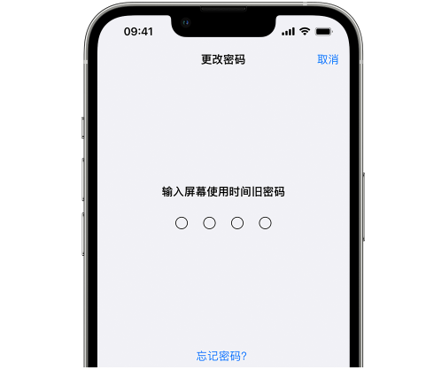 沁园街道iPhone屏幕维修分享iPhone屏幕使用时间密码忘记了怎么办 